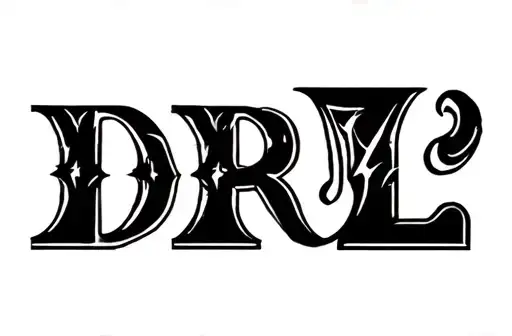 "DRL" tattoo design idea