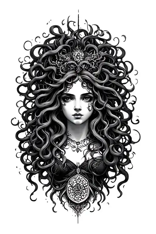 medusa goddess tattoo design idea