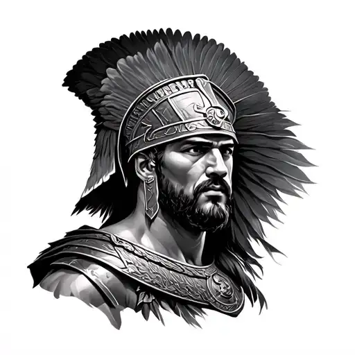 Roman Centurion tattoo design idea