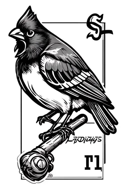 St Louis Cardinals logo tattoo design idea