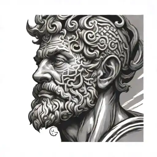 Stoic tattoo design idea