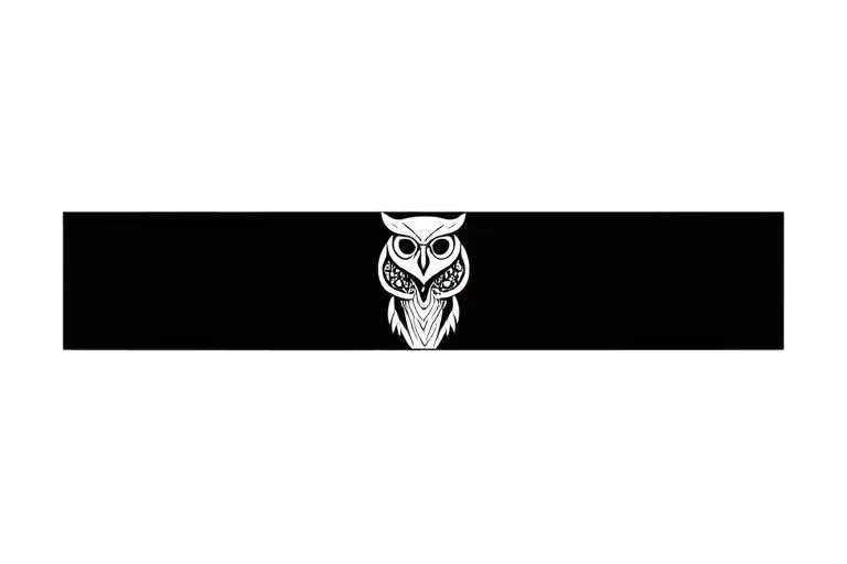 owl and skull  tattoo design idea