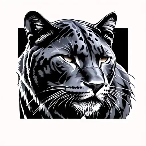 American Panther tattoo design idea