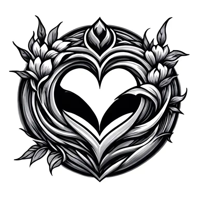 everlasting love symbol tattoo design idea
