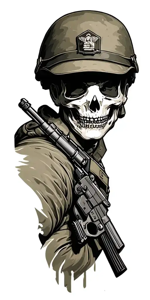 military tattoo design idea