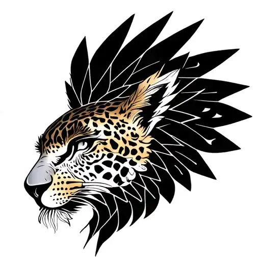 Double Headed Eagle and Leopard Tattoo tattoo design idea