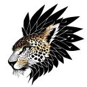 Double Headed Eagle and Leopard Tattoo tattoo design idea