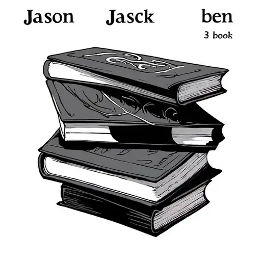 "Jason Jack ben " 3 books floating tattoo design idea