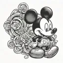 mickey mouse tattoo design idea