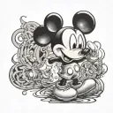 mickey mouse tattoo design idea