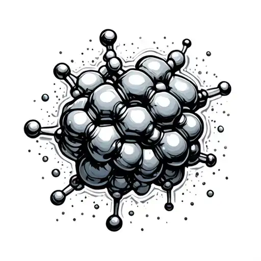 testosterone molecule tattoo design idea