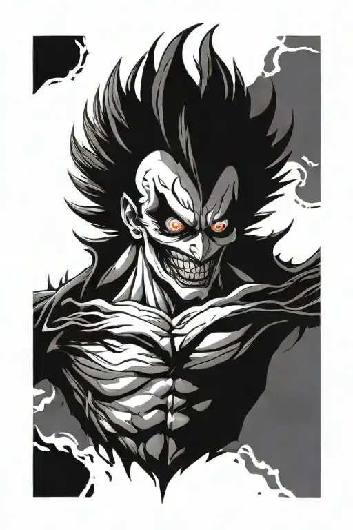 ryuk death note tattoo design idea