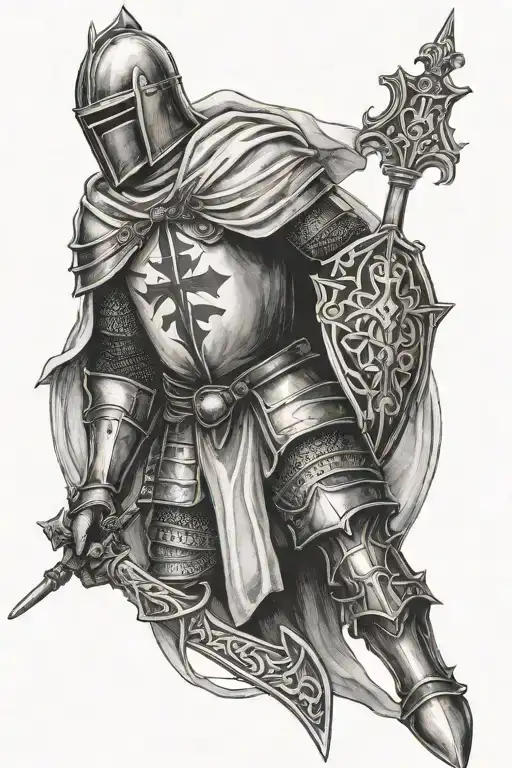 knight templar knight tattoo design idea