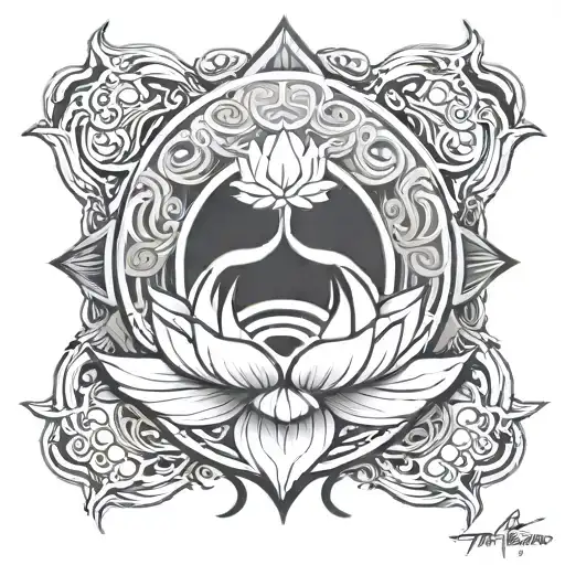 avatar the last air bender white lotus tattoo design idea