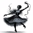 Macabre dance tattoo design idea