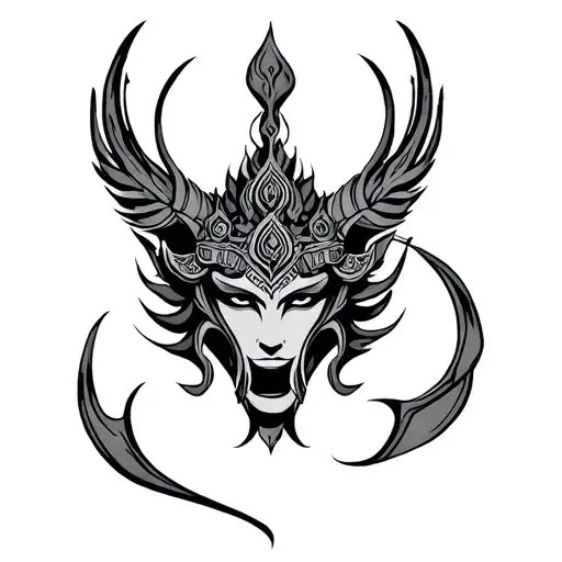 Vajra tattoo design idea