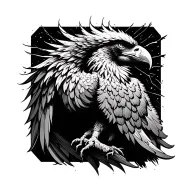 phoenix with sobering date tattoo design idea