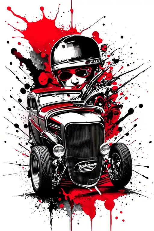 Hot Rod tattoo design idea