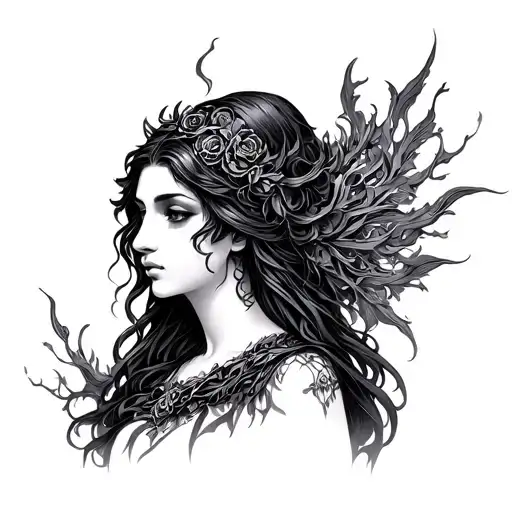 hecate goddess tattoo design idea