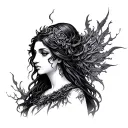 hecate goddess tattoo design idea