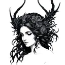 hecate goddess tattoo design idea