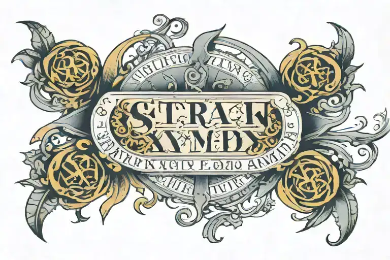 3/10/1980 in roman numerals with sarah oakley in text layered over top  tattoo design idea