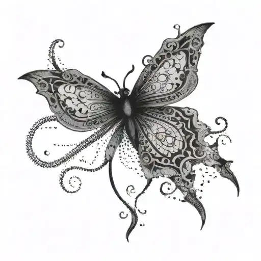 Collarbone goth emo tattoo design idea