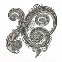 bass clef tattoo design idea