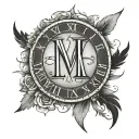 2022 Roman Numerals tattoo design idea