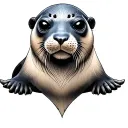 Seal tattoo design idea