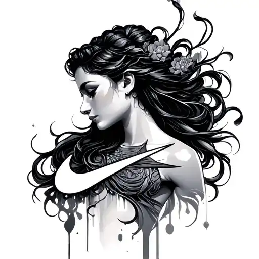 Nike Goddess tattoo design idea