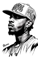 yeat rapper tattoo design idea