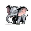 Dumbo tattoo design idea
