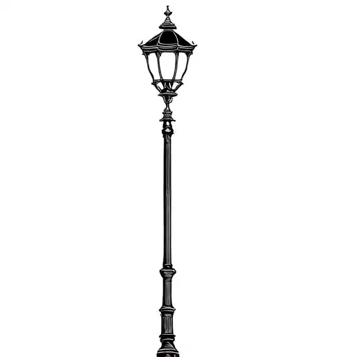 narnia lamp post tattoo design idea