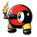 bob omb short fuse tattoo design idea