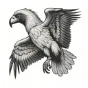 Andean Condor flying tattoo design idea