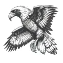Andean Condor flying tattoo design idea
