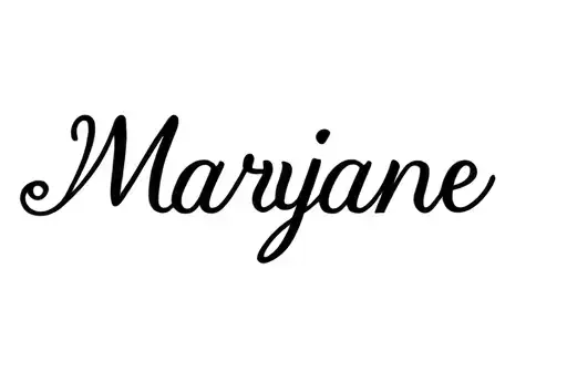 "Maryjane Name" tattoo design idea