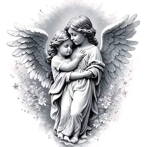 Precious Moments Angel tattoo design idea