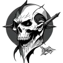 Warlock tattoo design idea