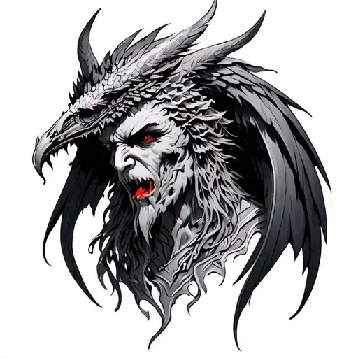 Sanguinius tattoo design idea