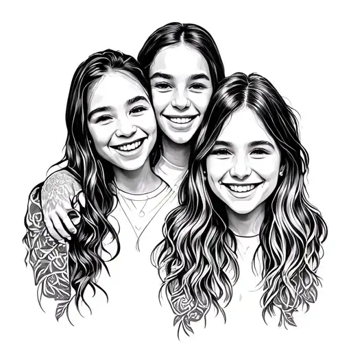 smiling friends tattoo design idea