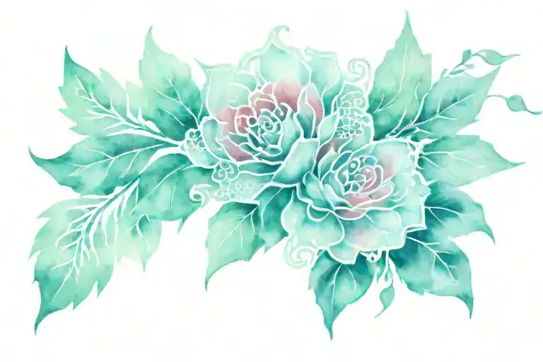 Lacey, red, girly tattoo tattoo design idea