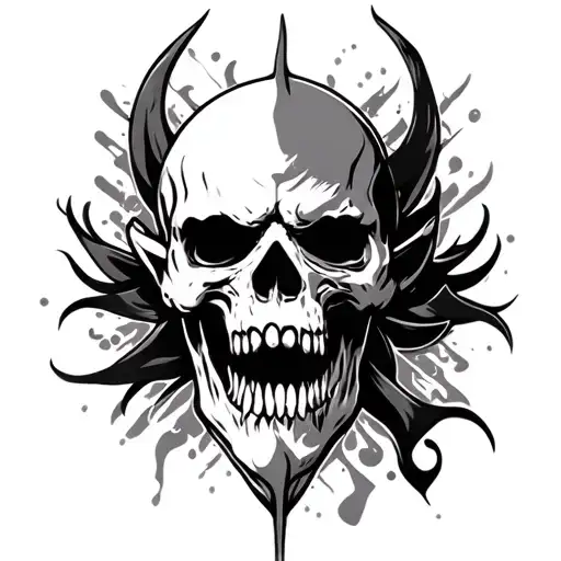 Aggressive oils tattoo design idea