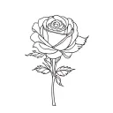Yorkshire rose tattoo design idea
