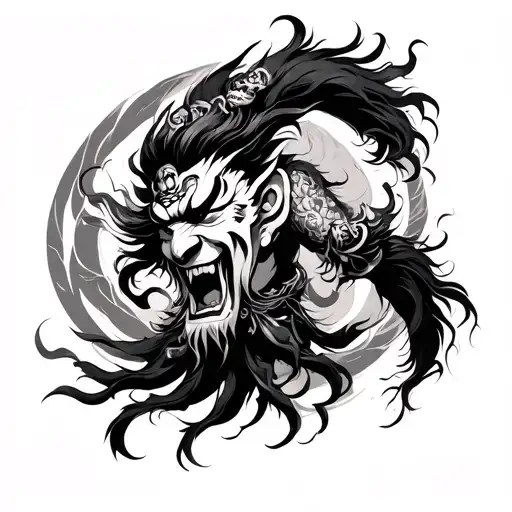 Raijin And Fujin tattoo design idea