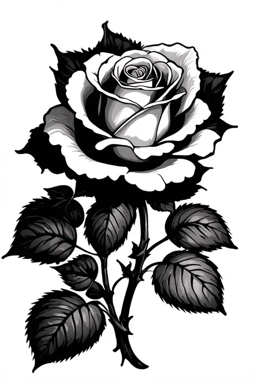 rose and brickwork to symbolise my grandmother called rose and my grandfather Tom who was a builder and thought me a lot tattoo design idea