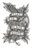 Take The Risk Ecclesiastes 11:4 tattoo design idea