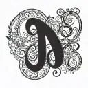 Create a tattoo design featuring the word 'Believe' seamlessly incorporated into an infinity symbol. The letters of the  tattoo design idea