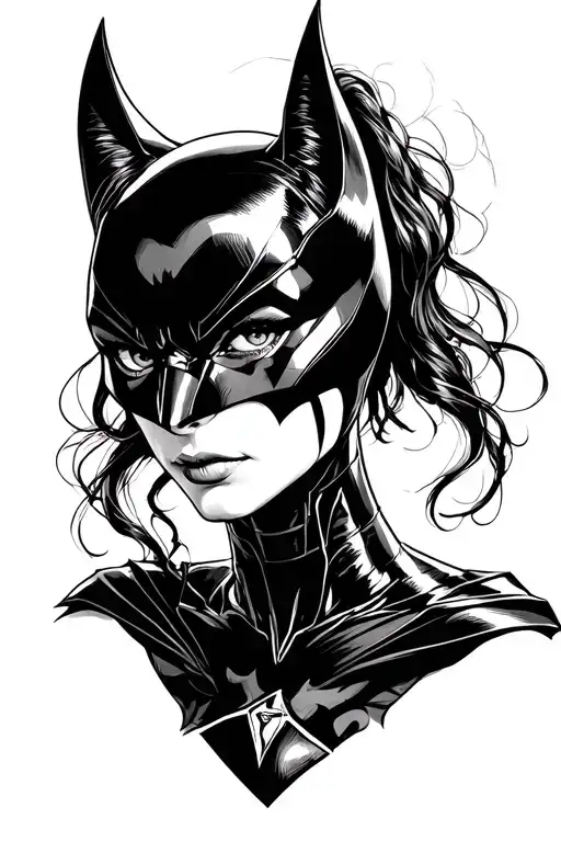 catwoman from Batman begins tattoo design idea